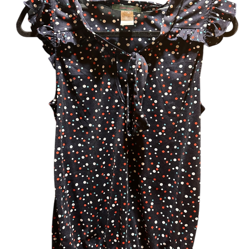 Polka Dot Ruffle Blouse